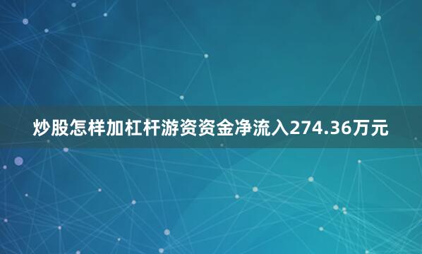 炒股怎样加杠杆游资资金净流入274.36万元
