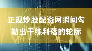 正规炒股配资网瞬间勾勒出干练利落的轮廓